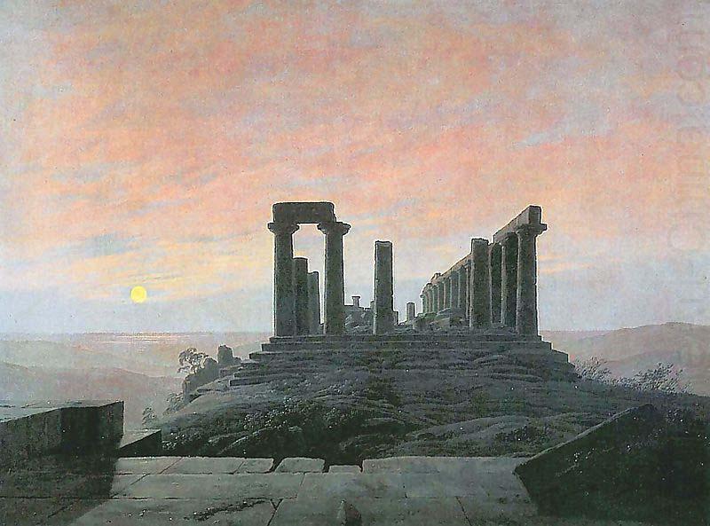 Caspar David Friedrich Der Tempel der Juno in Agrigent) china oil painting image